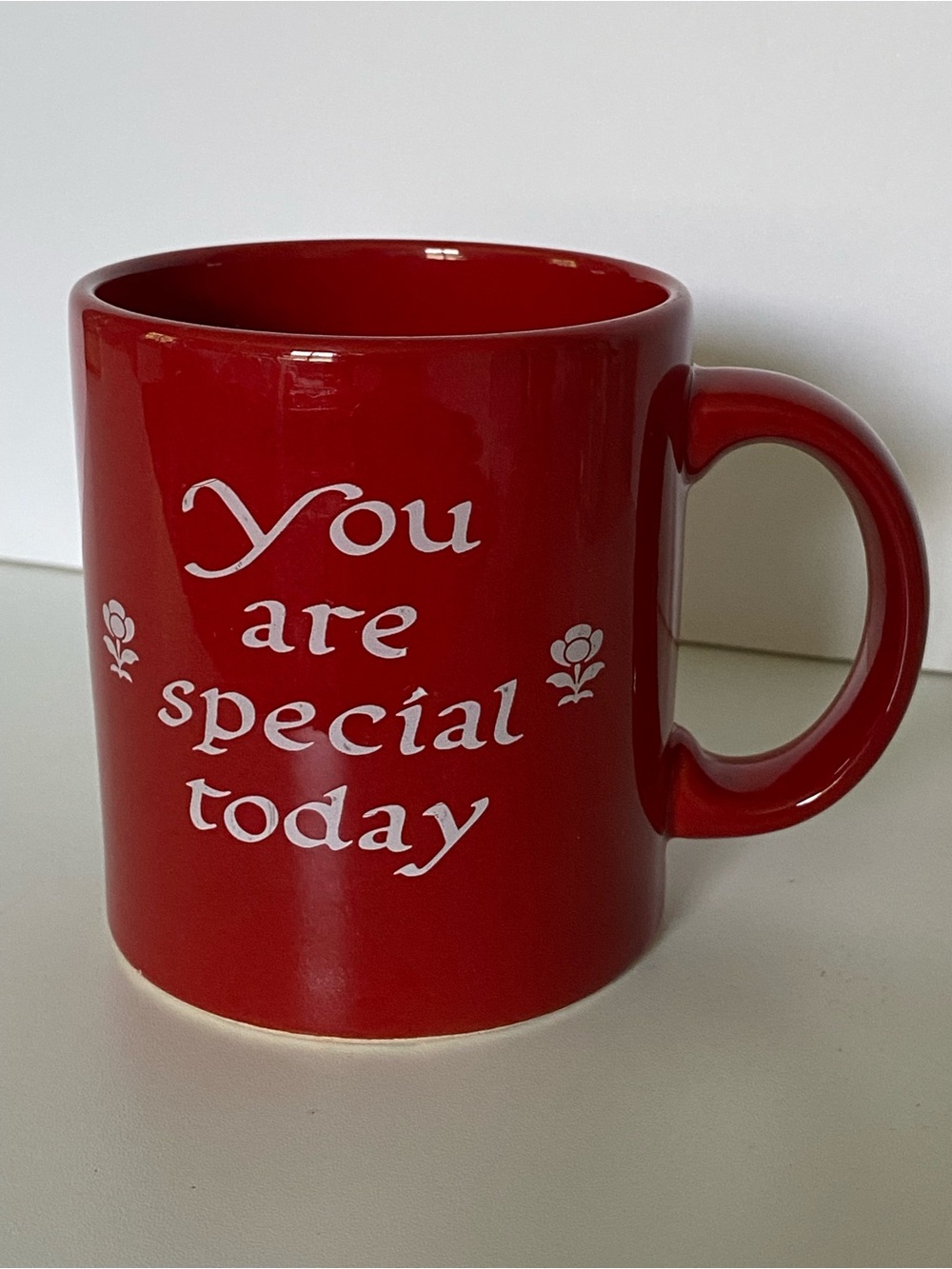 Waechtersbach Red Mug Cup You Are Special Today EUC 12 oz Ceramic Germany